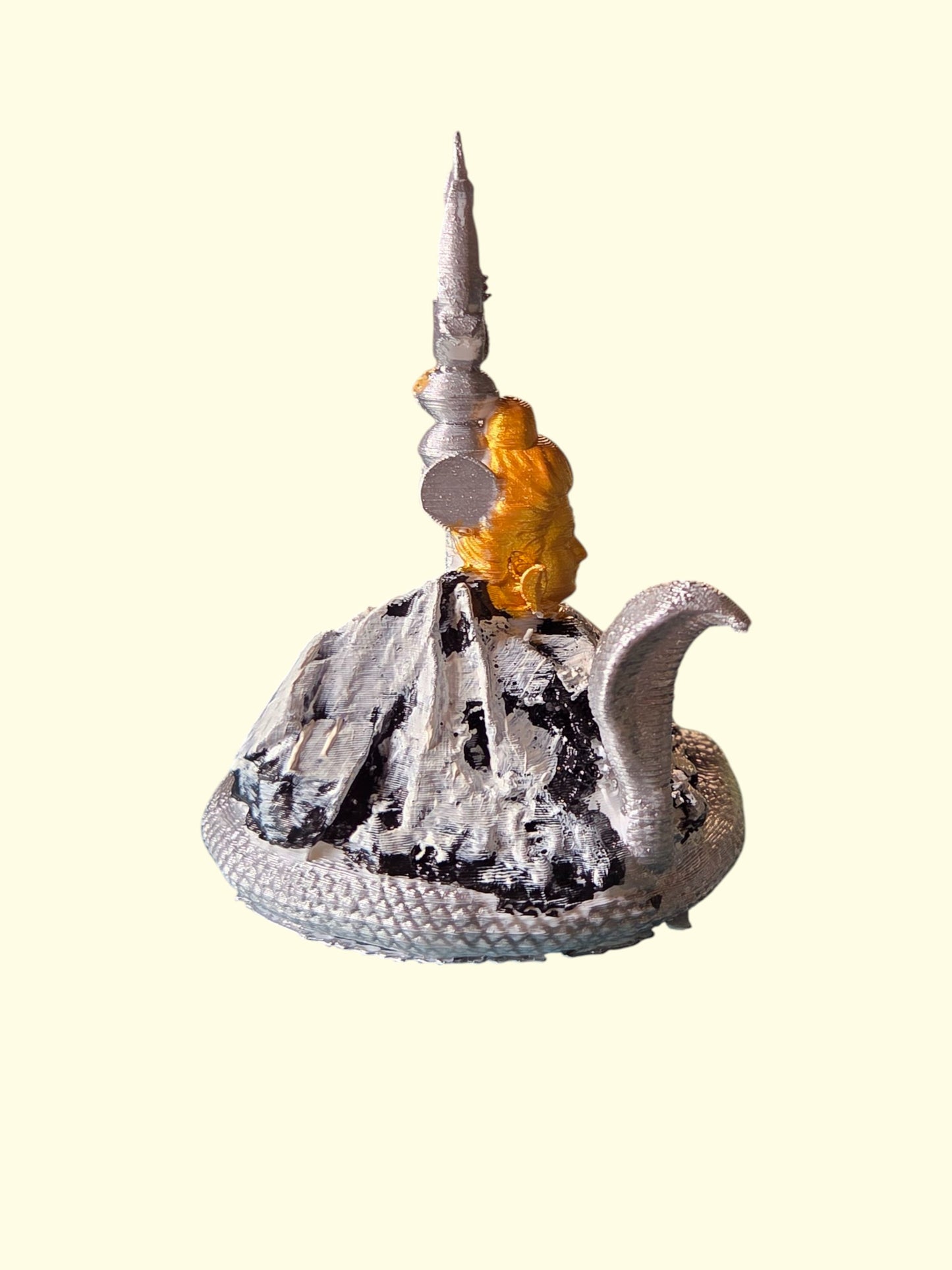 DevaDarshan Lord Shiva with Mount Kailash Statue – Trishul, Snake & Shiv Face Figurine – Hindu God Idol for Home Decor, Temple, Gift