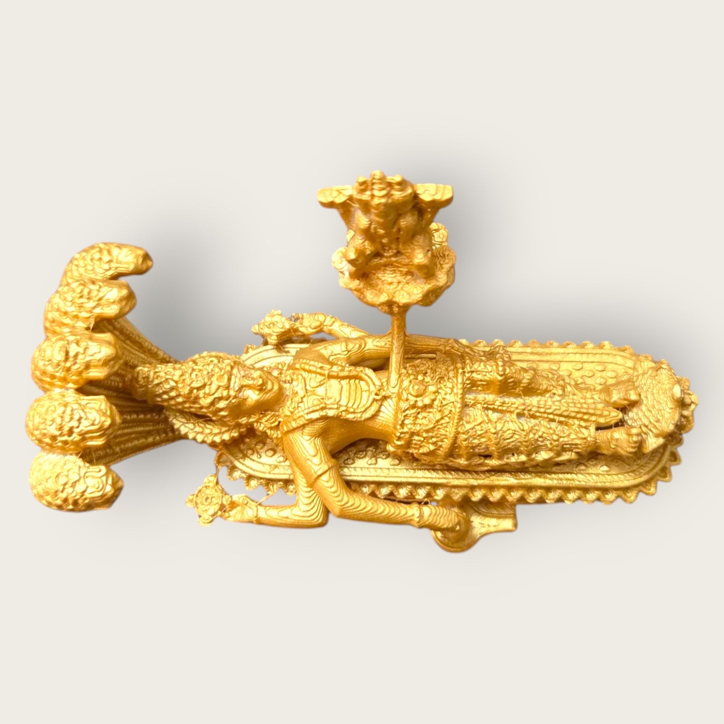 DevaDarshan - Padmanabhaswamy Idol | Lord Vishnu Anantashayana Sheshnag Murti for Home Temple Puja & Gift