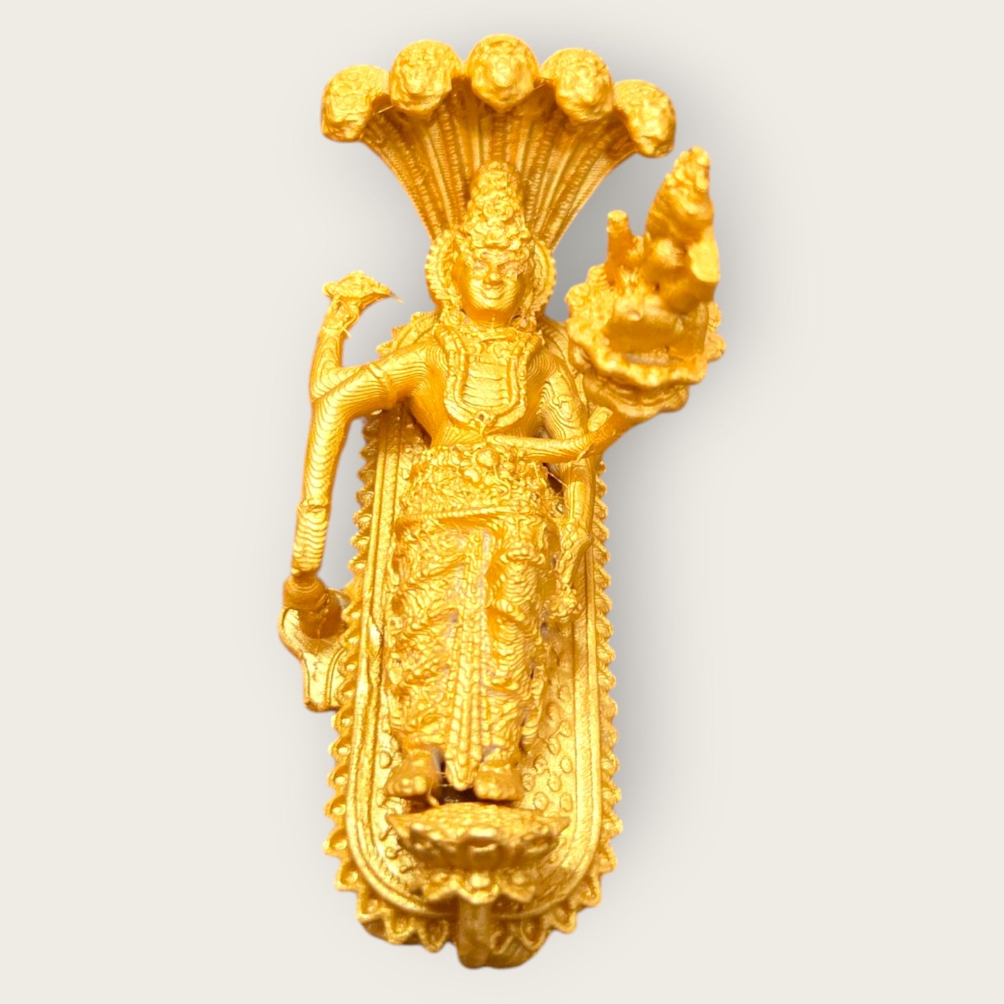DevaDarshan - Padmanabhaswamy Idol | Lord Vishnu Anantashayana Sheshnag Murti for Home Temple Puja & Gift