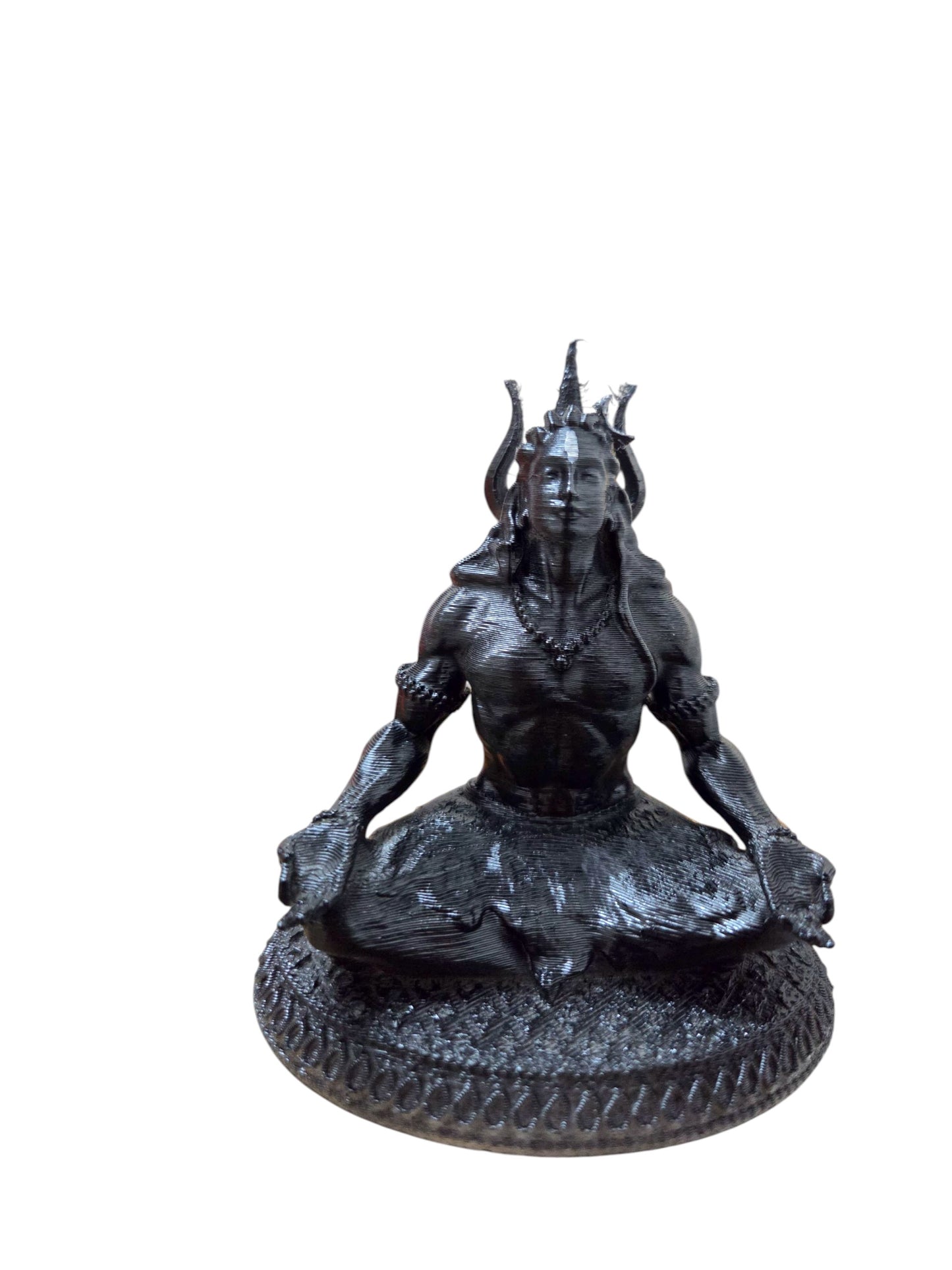 DevaDarshan Lord Shiva Dhyan Murti | Mahadev Meditation Idol for Home Temple Office Decor Puja & Gift