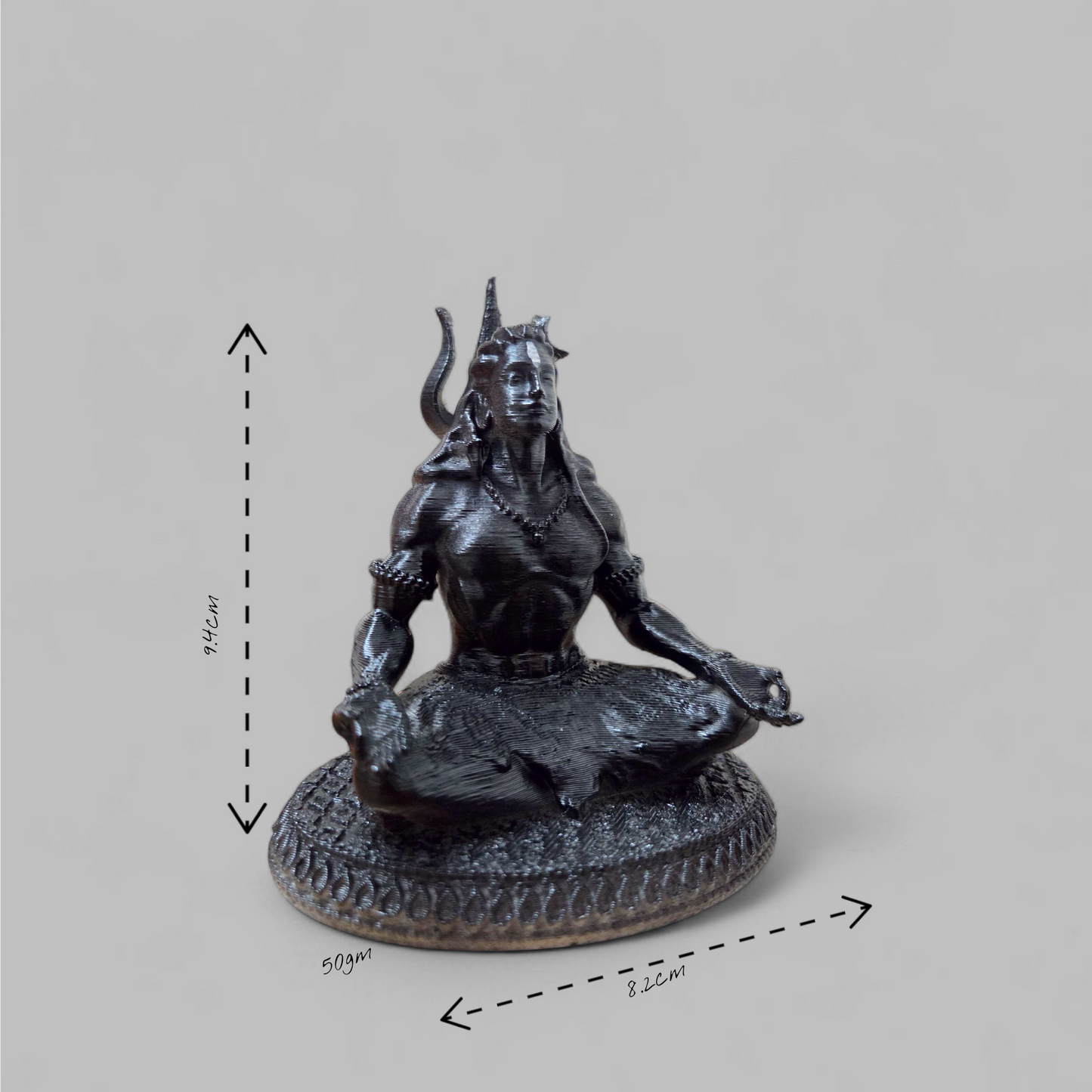 DevaDarshan Lord Shiva Dhyan Murti | Mahadev Meditation Idol for Home Temple Office Decor Puja & Gift