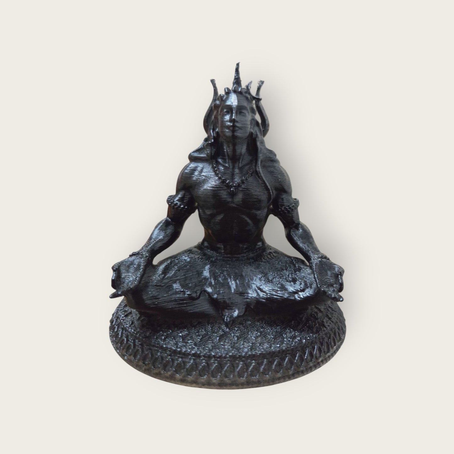 DevaDarshan Lord Shiva Dhyan Murti | Mahadev Meditation Idol for Home Temple Office Decor Puja & Gift
