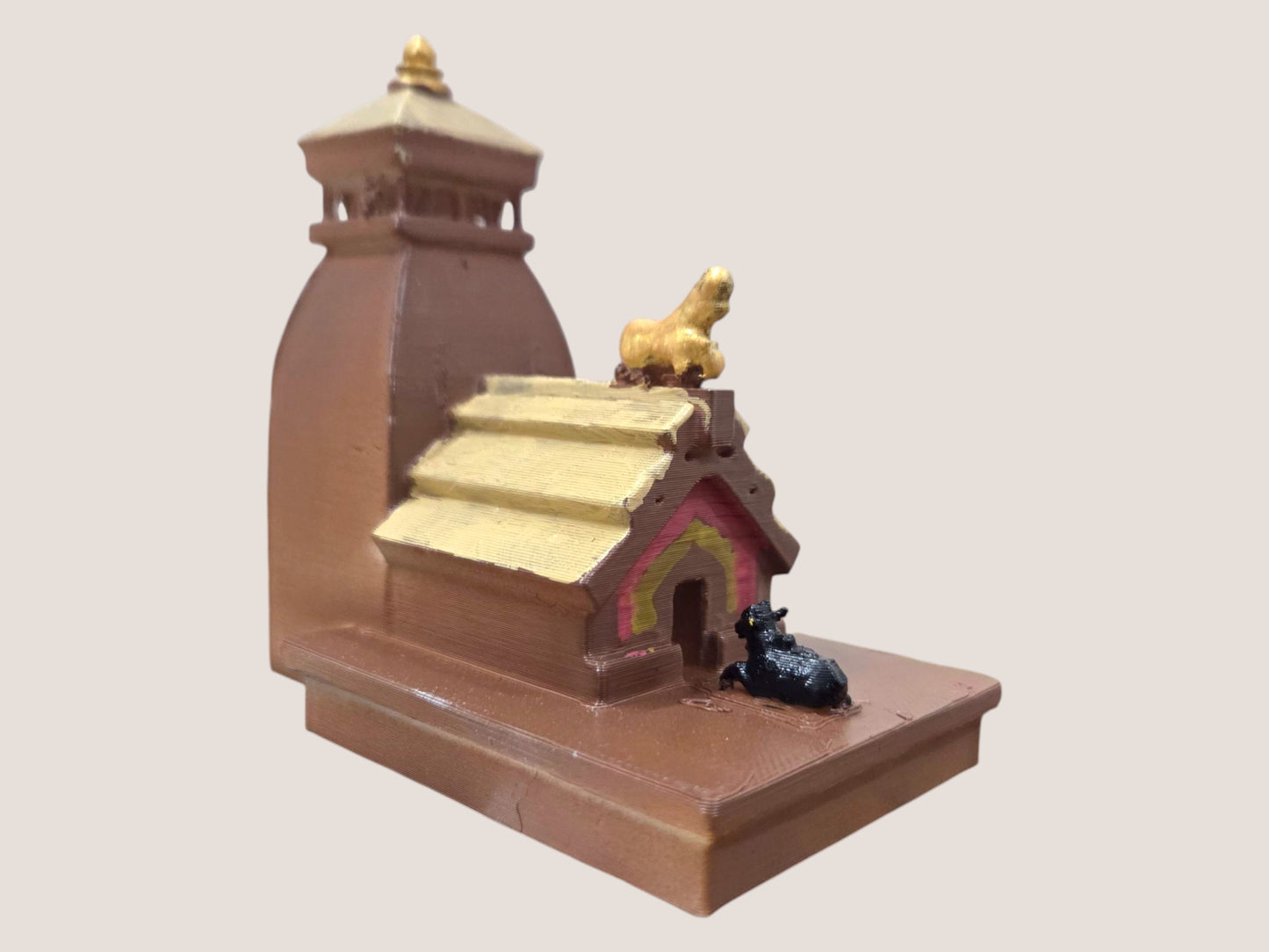 Tungnath Mahadev Temple Miniature | Third Panch Kedar Temple Replica of Lord Shiva Mandir for Home Decor, Puja & Gifting