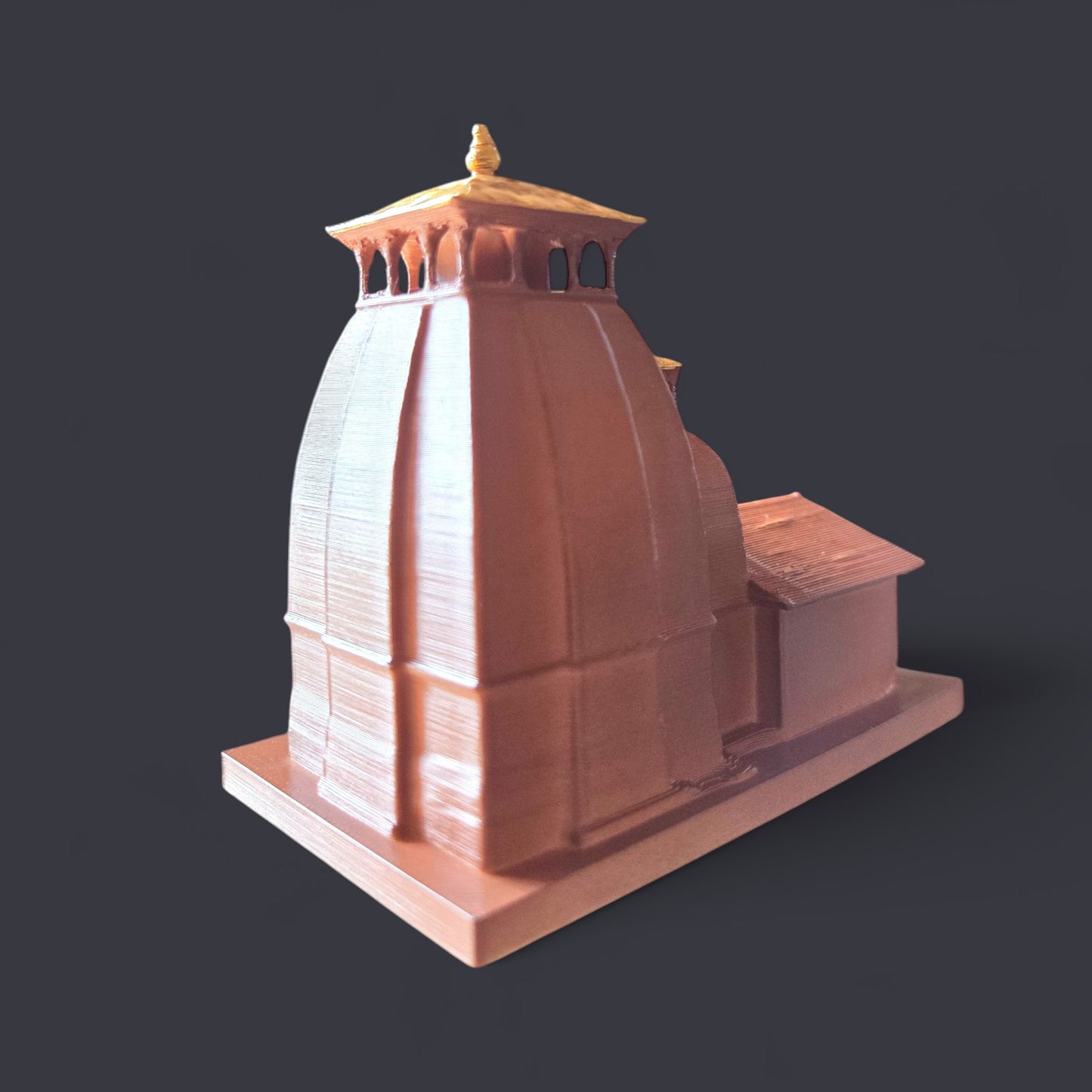 Madhmaheshwar Temple Miniature | Second Panch Kedar Lord Shiva Mandir Replica for Home Temple, Decor & Spiritual Gifting