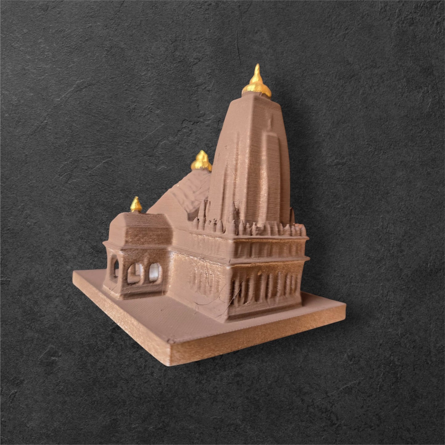 DevaDarshan Trimbakeshwar Jyotirling Miniature Temple | Sacred Shiva Idol for Puja Mandir, Gifting & Spiritual Showpiece