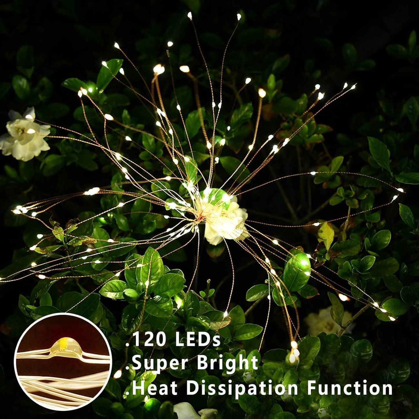 Waterproof Firework LED Outdoor Solar Garden Lights - PahadiMerch
