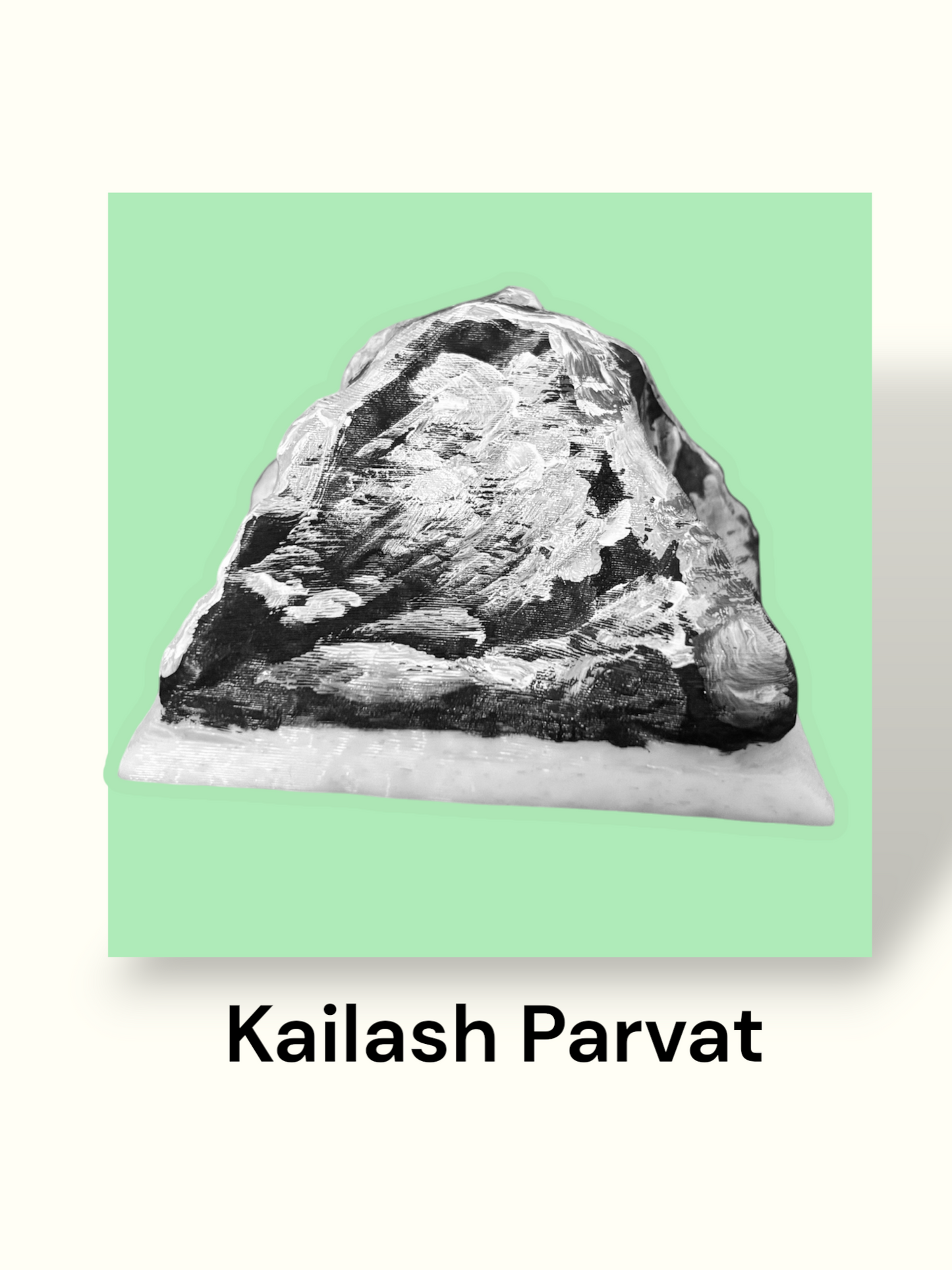 Kailash Parvat Miniature | Spiritual Idol by Deva Darshan