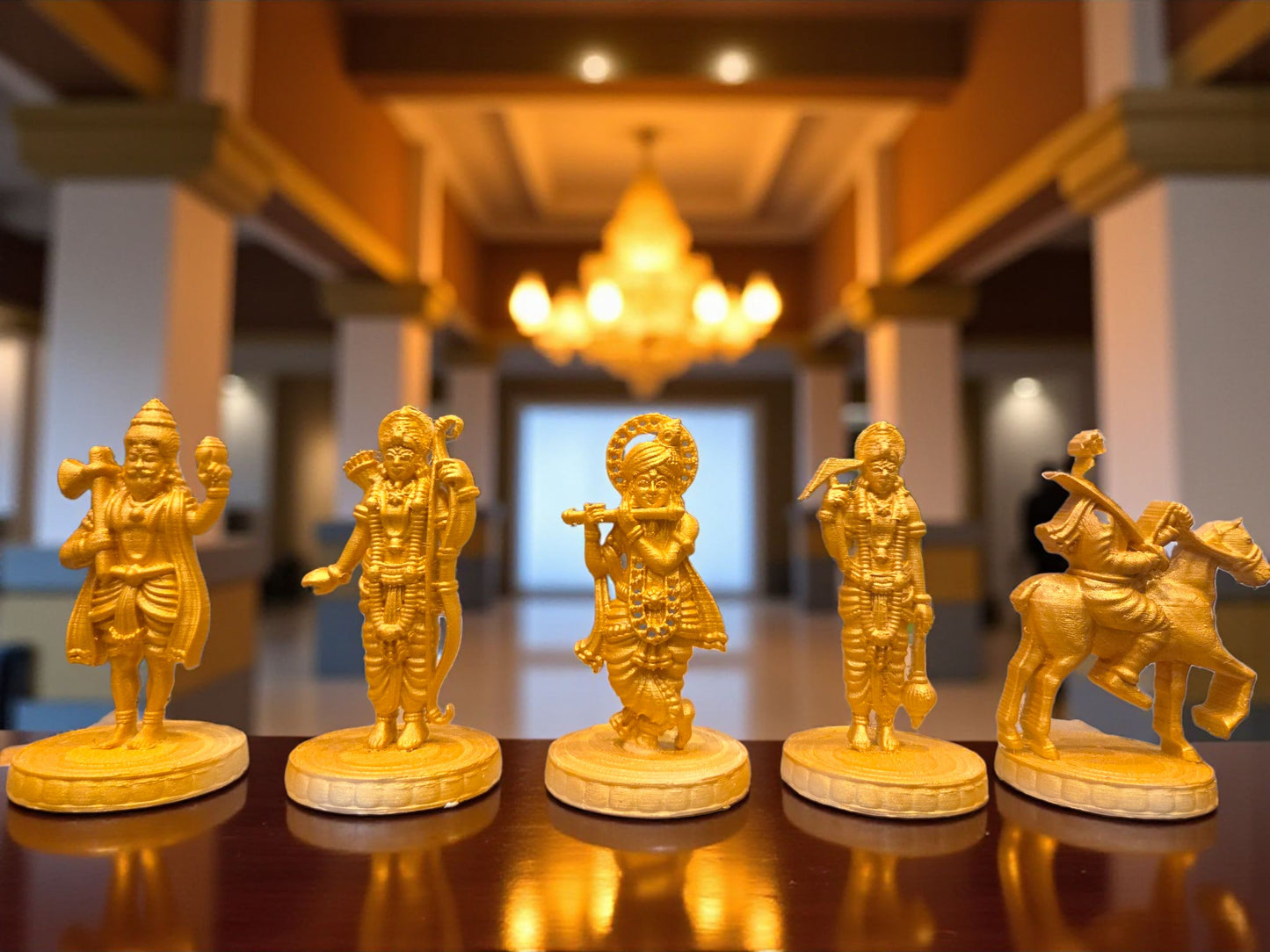 Dashavatara of Lord Vishnu Miniature Set | 10 Avatar of Vishnu Idols | Hindu Mythology Decorative Showpiece