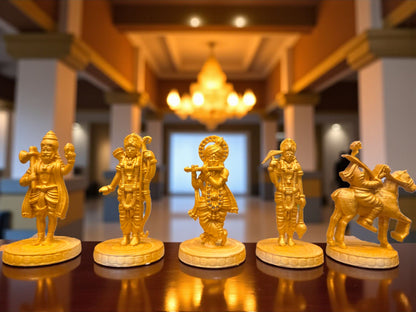 Dashavatara of Lord Vishnu Miniature Set | 10 Avatar of Vishnu Idols | Hindu Mythology Decorative Showpiece