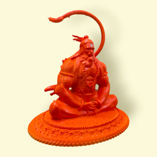 DevaDarshan Meditating Hanuman Ji Idol | Bajrangbali Murti for Home Temple Pooja Office Car Dashboard Gift