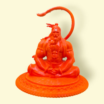 DevaDarshan Meditating Hanuman Ji Idol | Bajrangbali Murti for Home Temple Pooja Office Car Dashboard Gift