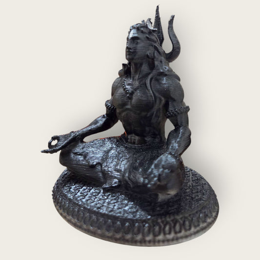 DevaDarshan Lord Shiva Dhyan Murti | Mahadev Meditation Idol for Home Temple Office Decor Puja & Gift
