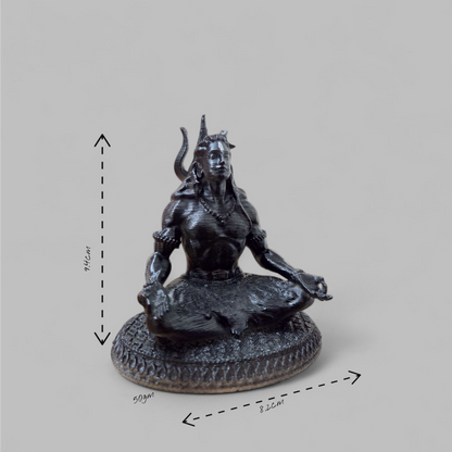 DevaDarshan Lord Shiva Dhyan Murti | Mahadev Meditation Idol for Home Temple Office Decor Puja & Gift