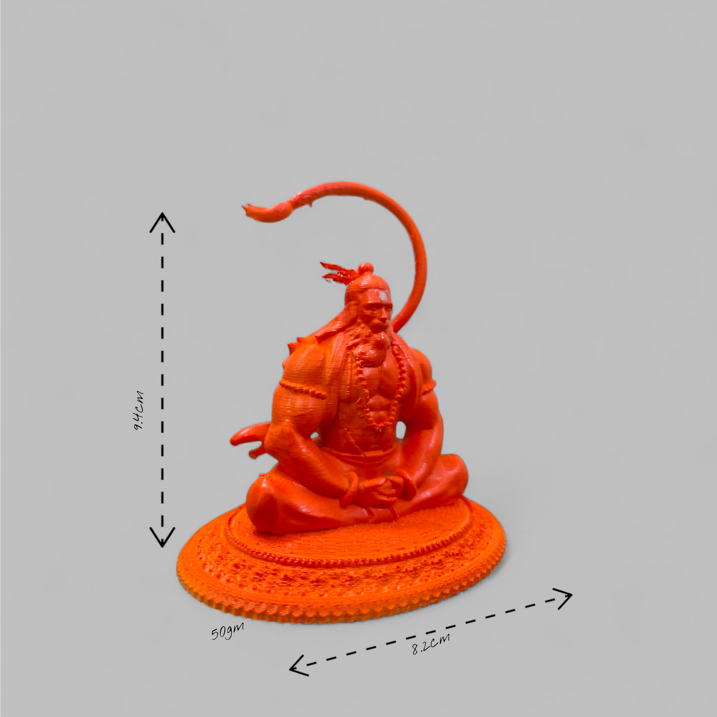 DevaDarshan Meditating Hanuman Ji Idol | Bajrangbali Murti for Home Temple Pooja Office Car Dashboard Gift
