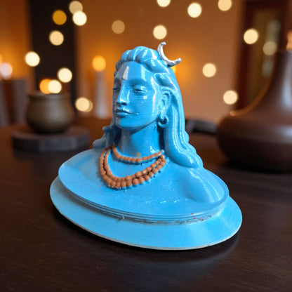 DevaDarshan - Adiyogi Shiva Statue Replica – Powerful Decorative Idol for Home, Office & Meditation Space | Symbol of Peace & Energy