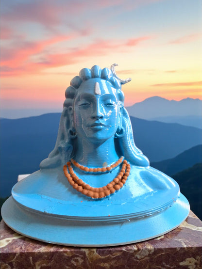 DevaDarshan - Adiyogi Shiva Statue Replica – Powerful Decorative Idol for Home, Office & Meditation Space | Symbol of Peace & Energy