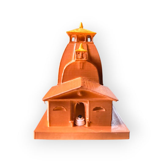 Madhmaheshwar Temple Miniature | Second Panch Kedar Lord Shiva Mandir Replica for Home Temple, Decor & Spiritual Gifting