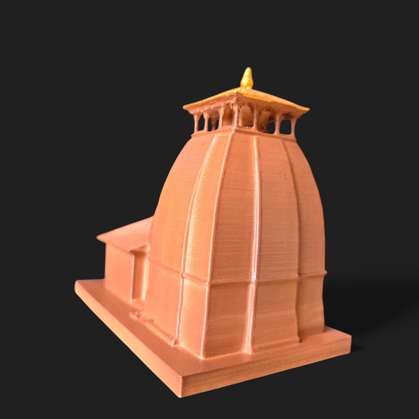 Madhmaheshwar Temple Miniature | Second Panch Kedar Lord Shiva Mandir Replica for Home Temple, Decor & Spiritual Gifting