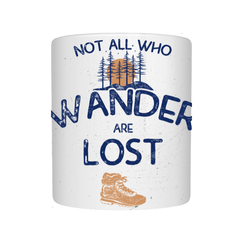 Not all Who Wander All Lost White 001 White Coffee Mug