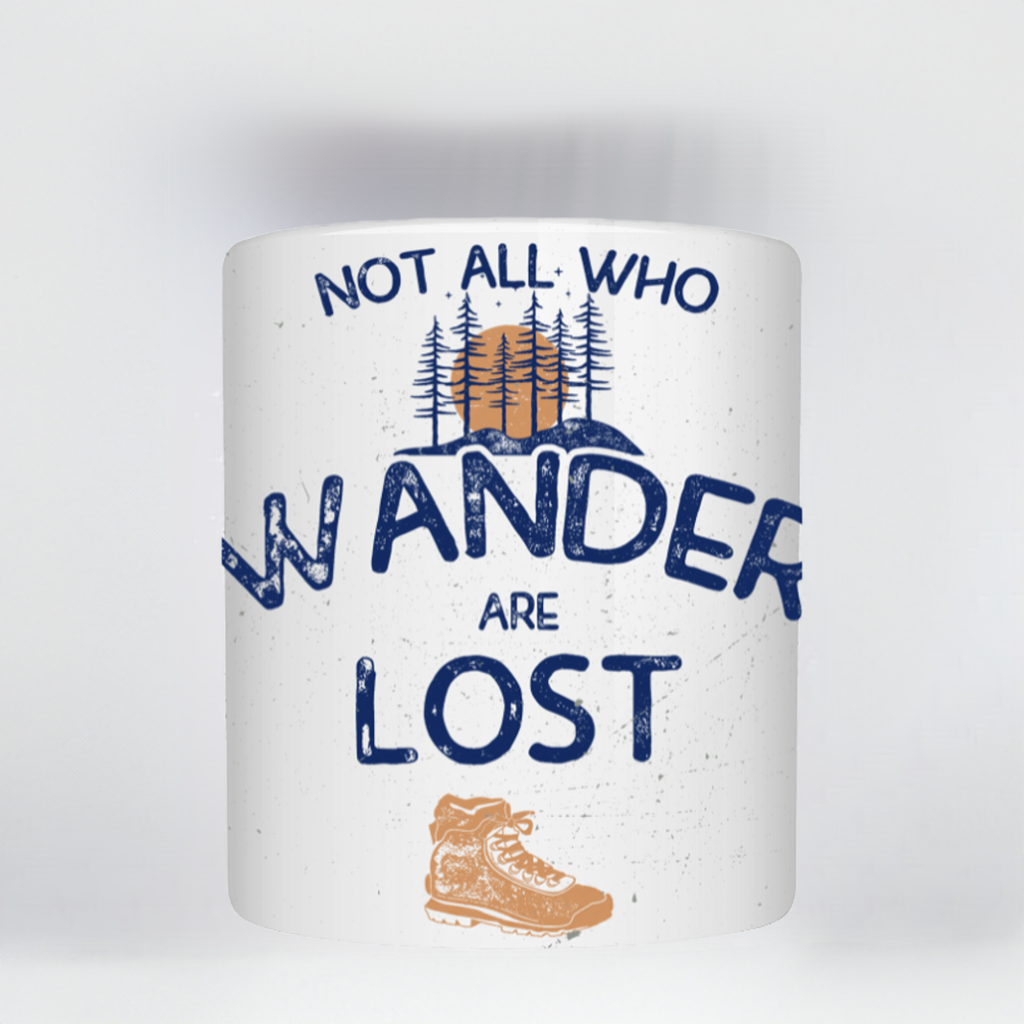 Not all Who Wander All Lost White 001 White Coffee Mug